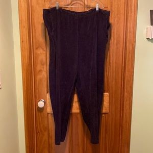 Land’s End 3X pull on navy blue corduroy pants